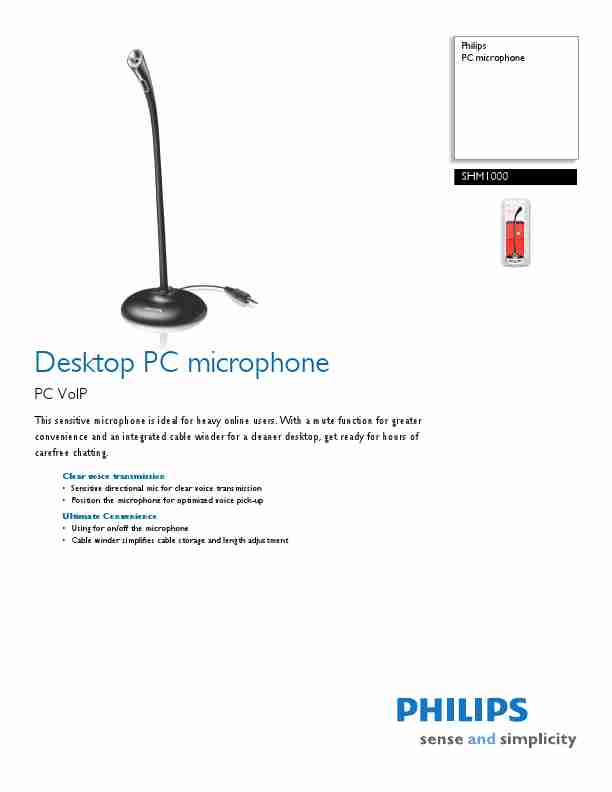 Philips Microphone SHM1000-page_pdf
